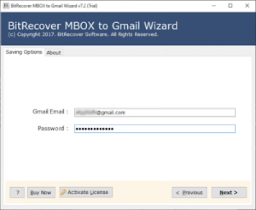 Enter Gmail login credentials
