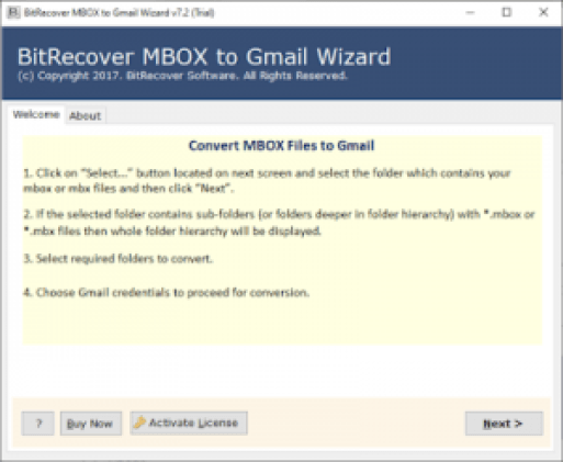 Apple MBOX to Gmail Conveter